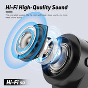 Wireless Induction Speaker 4-in-1 Bluetooth Speaker with Phone Stand and Colorful Ambient Light360 Rotation Compatible with iPhone,Android,iPad,Unique Birthday Gift for Men Women Adults(Black)