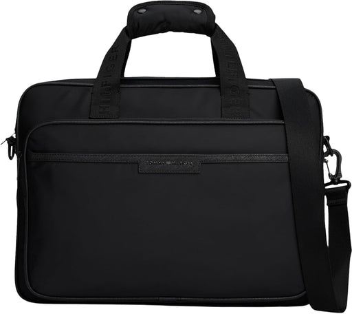 Men's TH REPREVE COMPUTER BAG AM0AM13466 Computer Bag, Black (Black), One Size