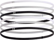 Women's UA Mini Elastic 6-Pack Headbands Black / / Mod Gray OSFM
