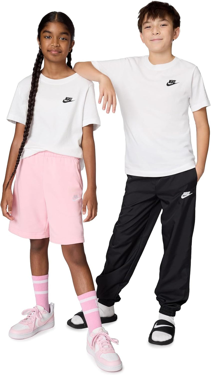 Unisex Kids K Nsw Tee Emb Futura Lbr Shirt - WHITE