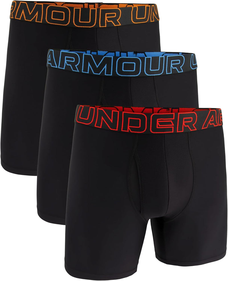 Under Armour mens Ua Performance Tech Boxerjock 6in 3-pack Boxer Briefs (pack of 3)