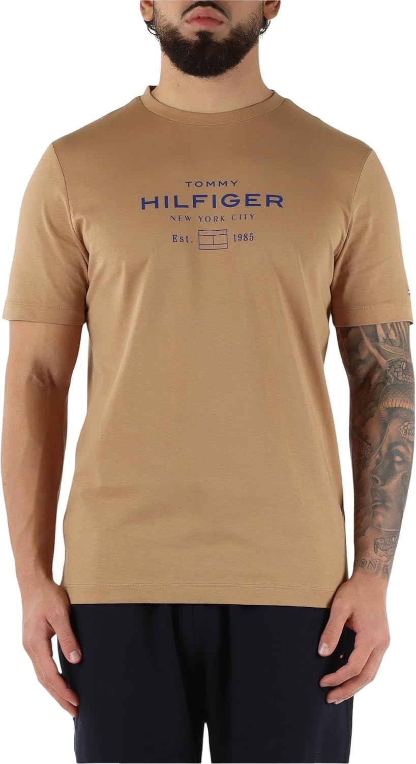 Mens Hilfiger stack graph T-Shirts (pack of 1) – image 1