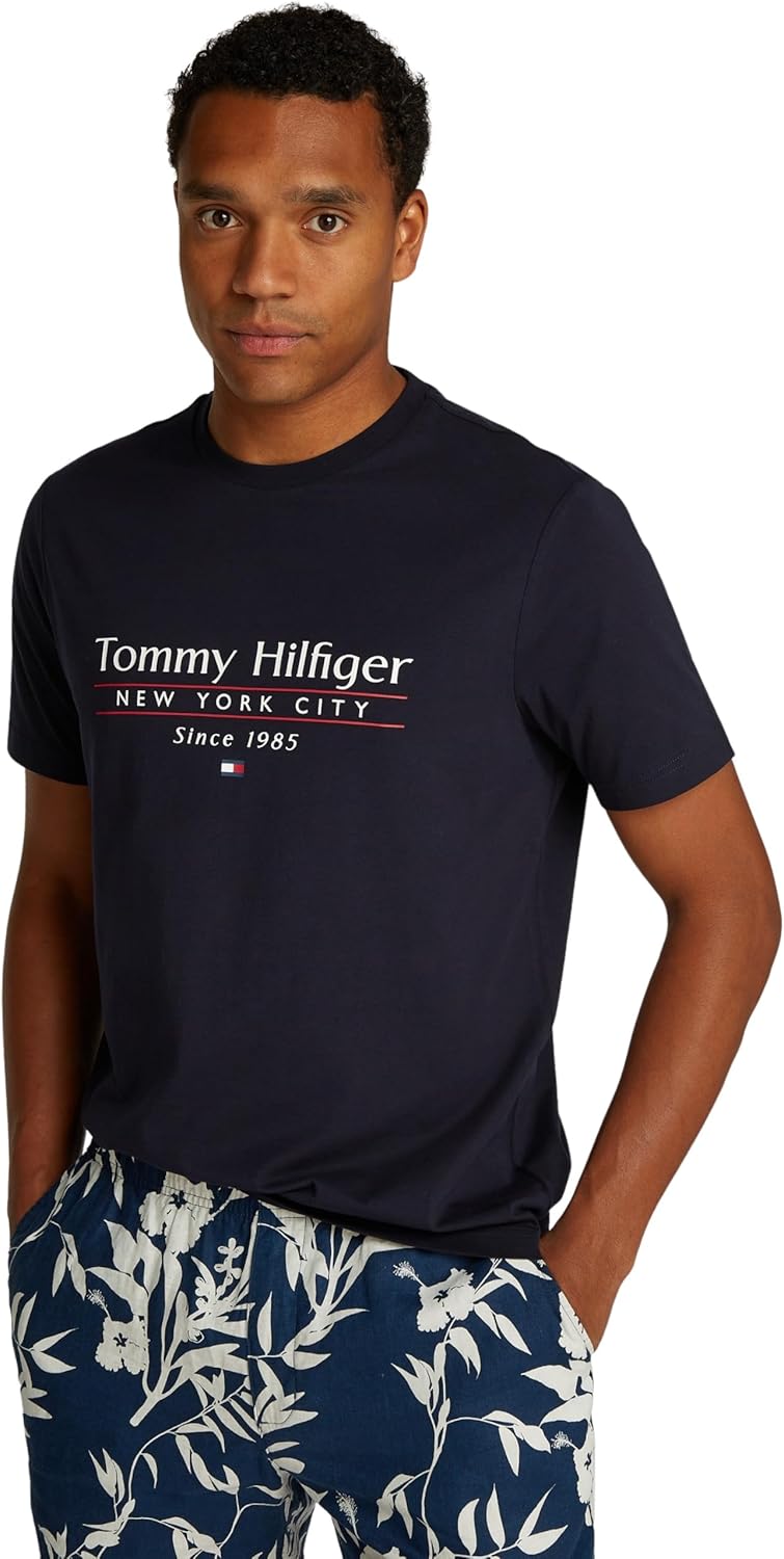 Tommy Hilfiger mens HILFIGER CENTER STACK TEE S/S T-Shirt