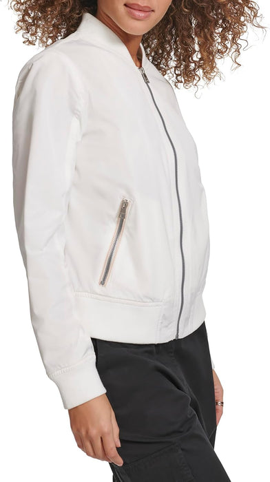 Levi's Women's Women's poly bomber jacket with contrast zipper pockets Jacket