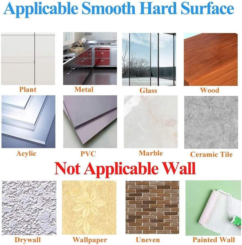 SKY-TOUCH SKY TOUCH 20 Pieces Each Pack Heavy Duty Adhesive Wall Hooks, Waterproof and Oil Proof Ideal for Kitchen and Bathroom, Transparent