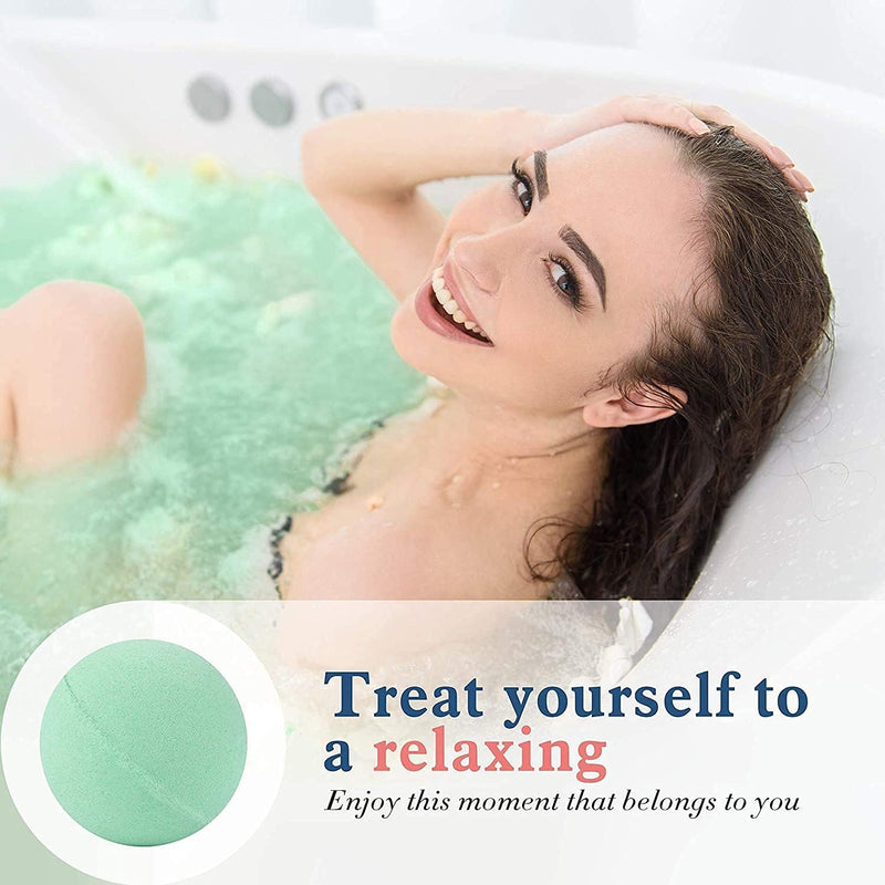 Jadole Naturals Luxury Organic Bath Bombs Gift Set- 12 Pieces With Rich Colorful Bubbles & Flavor I Infused Natural Essential Oil Bath Bombs Set for Relaxation, Stress Relief & Skin Moisturizing