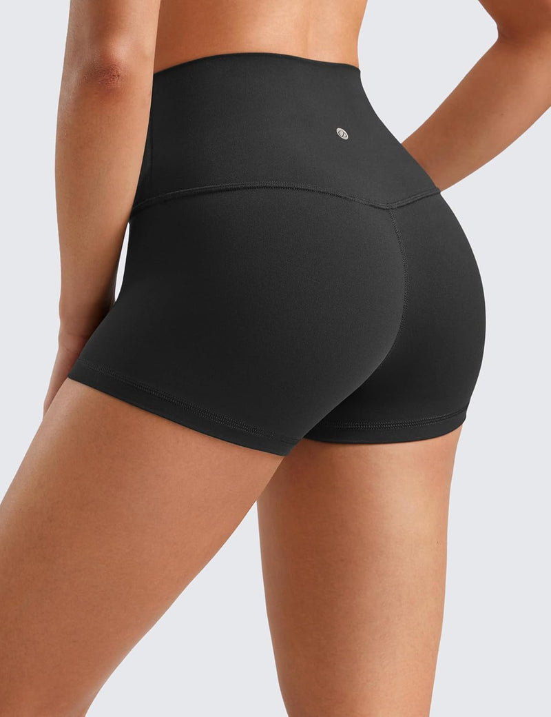 CRZ YOGA Womens Butterluxe Biker Shorts 2.5 Inches - High Waisted Yoga Workout Running Spandex Booty Shorts