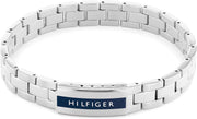 Iconic Stripes Mens Stainless Steel Bracelet