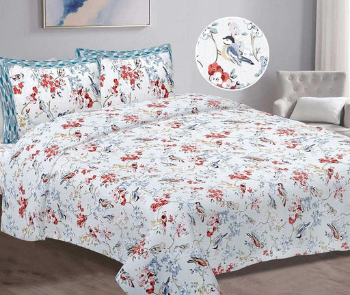 SUFAYA FAB Printed Indian Sanganer Beautiful Premium Cotton Bedsheets (100x110) with Two Pillows Cover (18x28) inch