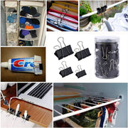 Binder Clips Kit 145Pcs Long Tail Clamp Set for Desk Organizer Accessories Binder Clips Office Stationery Supplies