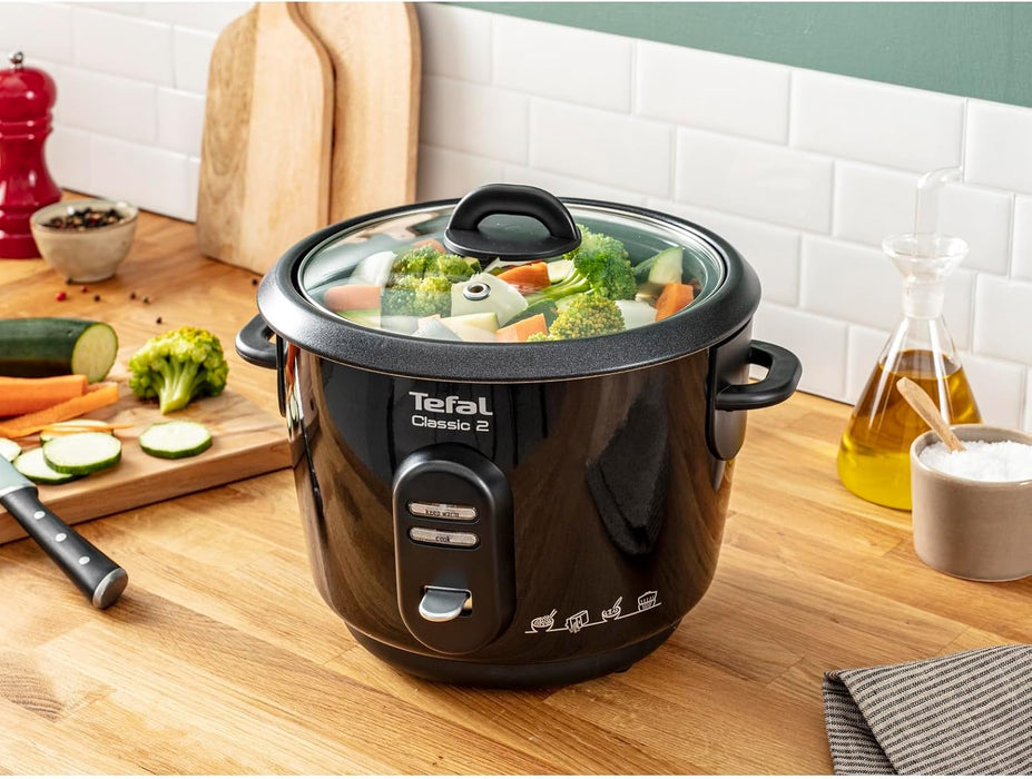 Tefal RK102811 Reiskocher Classic, schwarz-metallic