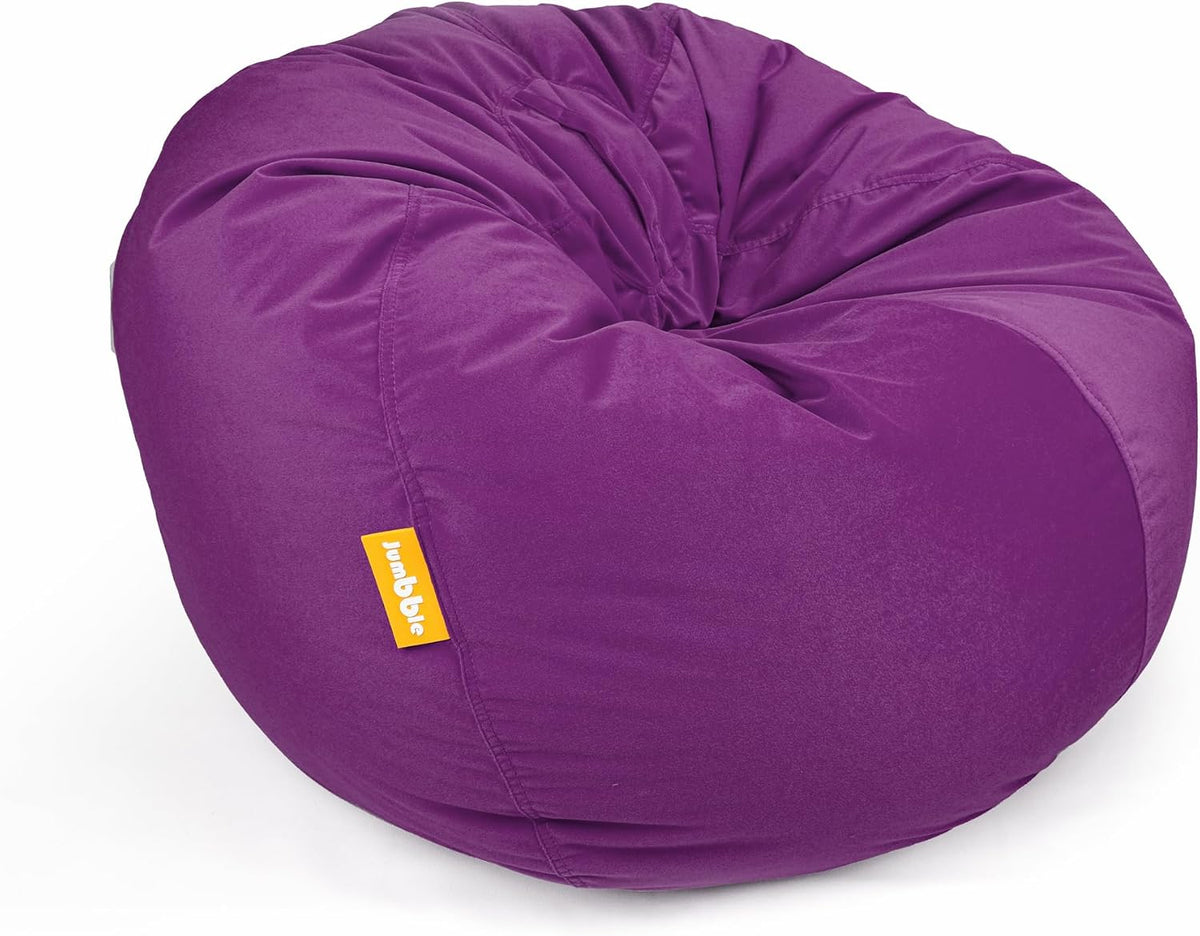 Nest Soft Suede Bean Bag with Filling Cozy Bean Bag Best for Lounging Indoor Kids & Adult Soft Velvet Fabric Filled with Polystyrene Beads (Grey, X-Large) – image 13