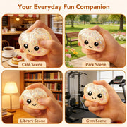 SLEEPHEAD Big Glitter Dumpling Squishy Cute Adorable Soft Silicone Squeeze Toy for Stress Relief