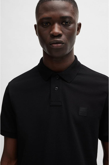 BOSS Men's Passenger Slim Fit Stretch Cotton Polo Shirt with Logo Patch