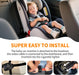 Omebel Baby Car Camera, 4.3" HD 1080P, Baby Car Mirror, 360 ° Rotation Night Vision Car Baby Monitor with Camera, Safety Baby Car Mirror Camera for Rear Facing 5 Mins Easy Installation