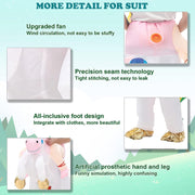 TERRIFI Inflatable Unicorn Costume for Kids, Funny Blow Up Christmas Fancy Dress Cosplay Suit for Party Festival Masquerade