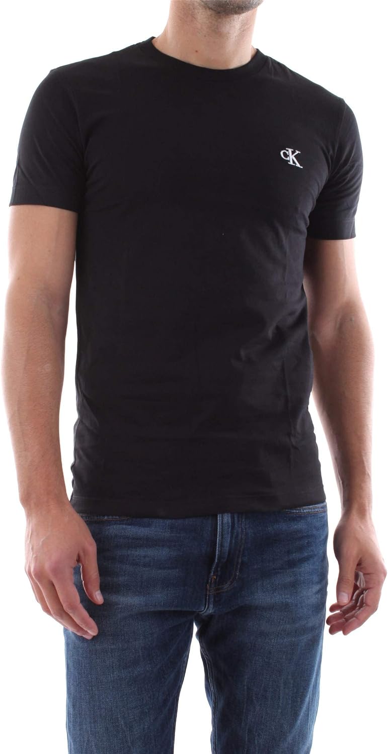 Calvin Klein Men's CK ESSENTIAL SLIM TEE S/S Knit Top (pack of 1) - Black (Black )
