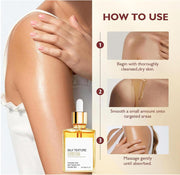 Silk Body Oil,2PCS Essential Oils for Skin,Body Firming Oil,Silk Body Oil After Shower,Powerful Hydrating & Firming,Easy to Absorb & Non-greasy,Skincare for Women & Men