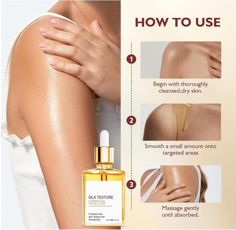 Silk Body Oil,2PCS Essential Oils for Skin,Body Firming Oil,Silk Body Oil After Shower,Powerful Hydrating & Firming,Easy to Absorb & Non-greasy,Skincare for Women & Men
