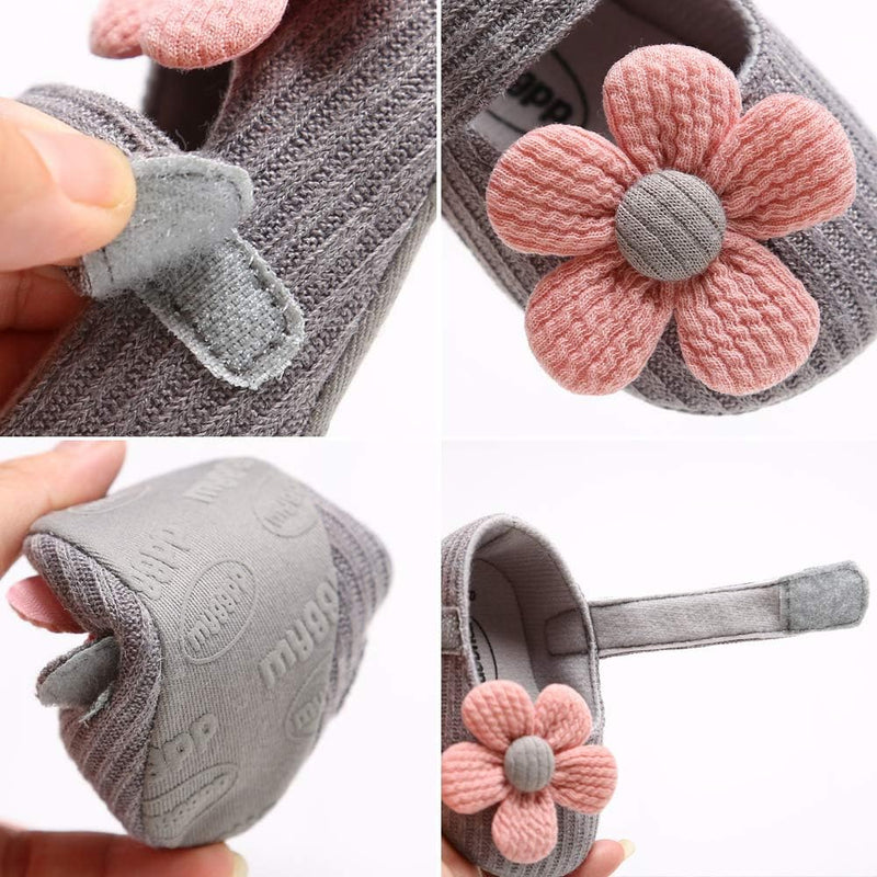 Non-Slip Baby Girl Walking Shoes, Toddler First Walking Shoes for 9-13 Months