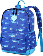 Kids Backpack for Boys, Girls Cute Backpack for School Children's Bookbag - Ocean Shark