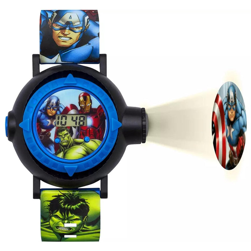 Marvel Disney Avengers Quartz Digital Dial Rubber Strap Boys Watch AVG3536ARG