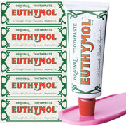 EUTHYMOL Original Toothpaste (Pack of 109.4 ml, Pack of 5) - Fluoride-free Toothpaste for Sensitive Teeth & Gums Bad Breath Cavity Prevention 12h Long Lasting Freshness