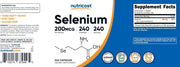 Nutricost Selenium 200mcg, 240 Vegetarian Capsules, L-Selenomethionine Gluten Free, GMO-Free