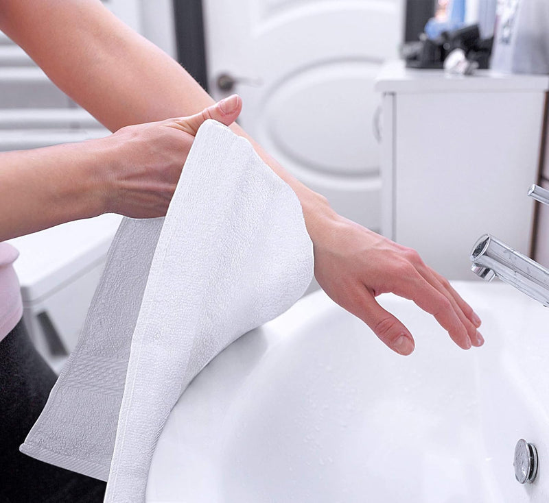 Utopia Towels - Premium Hand Towels - 100% Combed Ring Spun Cotton, Ultra Soft and Highly Absorbent, Extra Large Thick Hand towels 41 x 71 cm, Hotel & Spa Quality Hand Towels (6-Pack) (White)…