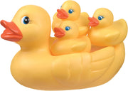 Playgro Bath Duckie - Fully Sealed Engaging Baby Toy for Development and Sensory Play, 0+ Months - 4 Count (Pack of 1) Bath ducks family