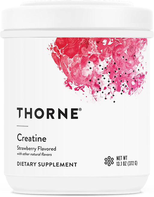 THORNE Creatine - Micronized Creatine Monohydrate Powder - Support for Muscles & Cognitive Function - for Women & Men - Unflavored - NSF Certified for Sport - 5 g per Serving - 90 Servings - Strawberry 60 Servings (Pack of 1)