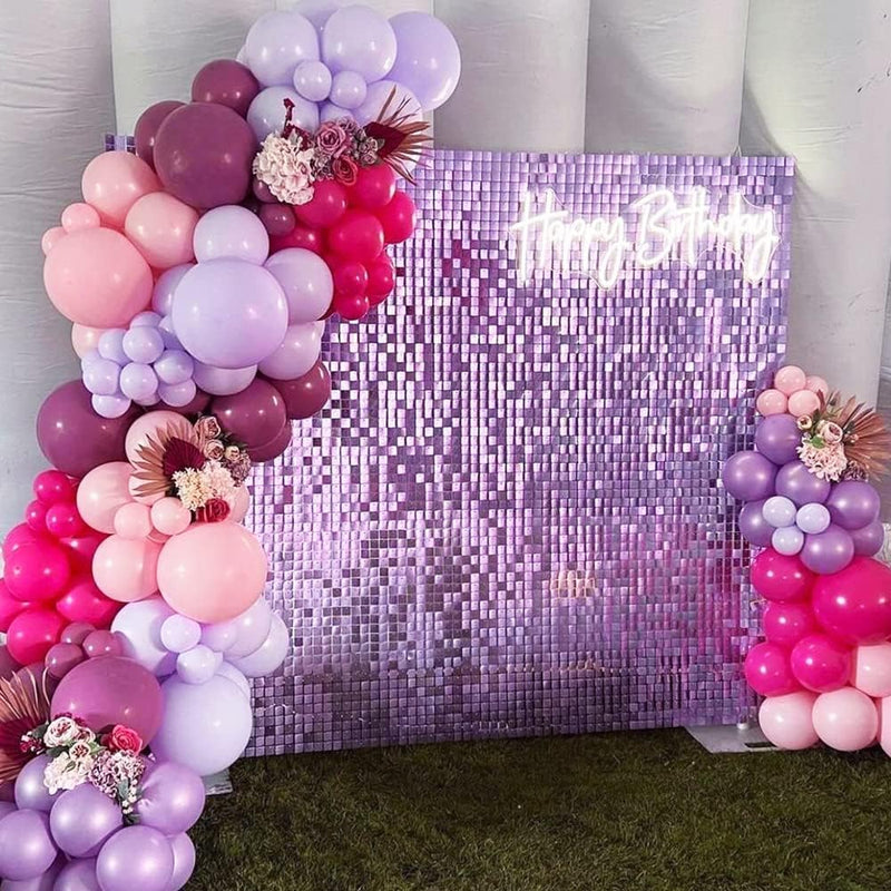 LJIE-House Champagne Shimmer Wall Backdrop Shimmer Panels Sequin Backdrop 36PCS Glitter Party Backdrop for Birthday Wedding Anniversary Engagement Baby Shower & Bachelorette Decorations Party