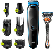 Braun Multi Grooming Kit MBMGK5, 100 Years Design Edition, 6-in-1 Mens Trimmer kit including short and long combs, hair clippers and precision trimmer - MGK5245