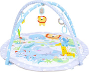 The Moon Brand Perky Baby Playmat and Activity Gym for Newborn Baby & Infant 5 Hanging Sensory Toys Visual, Hearing, Touch, Cognitive Early Development Playmat. Suitable from 0m+ 80cm Paradise Play - Green