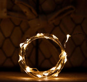 COOLBABY Fairy Light Waterproof Starry Firefly Copper Wire String Light,20M 200Led 8 Modes With Remote Control, For Christmas Wedding Home Decorations, Warm White