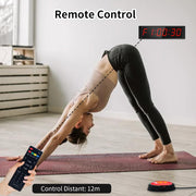 Countdown Timer, Gym Timer with Start/Stop Button, Portable Digital Stopwatch with Remote Control, Interval Timers, Large 12/24H LED Clock for Workout, Sports, Home, Gym