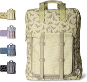 Kids School Backpack 5-8 years, Easy to Carry & Durable, Made of Sustainable Materials, Spacious, Perfect for Nurseries and Travel, Classic Cherry Print - Thunder Yellow Large Backpack