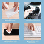 MOMENT 4Packs Disposable Face Towel Soft Washcloths Facial Cleansing Cotton Tissue Wet Dry Wipes Makeup Remover Towel for Skincare 400PCS/200 200MM