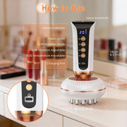 4-in-1 Lymphatic Drainage Massager Anti Cellulite Body Sculpting Device Red Light Heat Vibration, Reduce Cellulite Stretch Marks Fat, for Belly Legs Arms Stomach Pain Relief