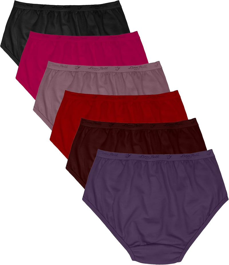Premium Cotton Four-way stretch Panties - MULTIPACK - Regular and Plus Sizes - Classic Briefs for Women