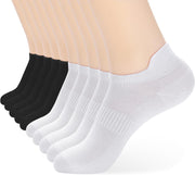 ATBITER Unisex Adult Athletic Socks Socks - 10 pairs 5 white + 5 black