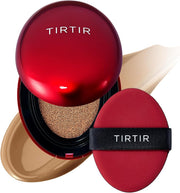 Mini Size TIRTIR Mask Fit Red Cushion Foundation Japan's No.1 Choice for Glass skin, Long-Lasting, Lightweight, Buildable Coverage, Semi-Matte (21N Ivory, 4.5g (Pack of 1)) - 35N Walnut 0.63 Fl Oz (Pack of 1)