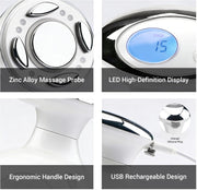 4-in-1 Multifunctional Cavitation Machine, Ultrasonic RF & LED Warm Vibration Fat Cellulite Remover for Skin Care, Home Use Portable Skin Tightening & Relaxation Massager Tool for Waist Thigh Arm Leg