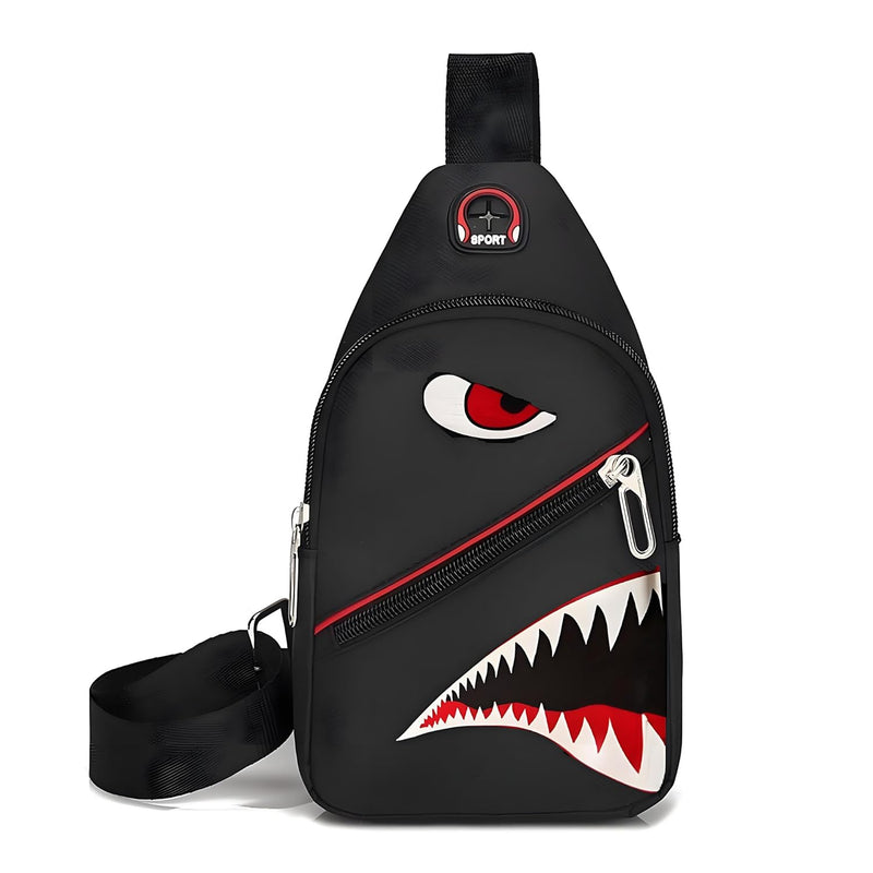 WRLDMCWLQ Shoulder Bag Sling Bag Men Small Bag Crossbody Bag Casual Bag Chest Bag For Travel Sports Running Hiking, Black, 11 * 7.8 * 4inch