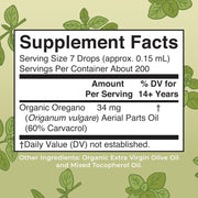 Oregano Oil Drops 6 Month Supply USDA Oil of Oregano Liquid Herbal Blend for Immune Support Digestive Health Overall Health Vegan Sugar Free Non-GMO 1 Fl Oz