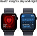 Apple Watch Series 10 GPS 46 mm Smartwatch with Jet Black Aluminium Case with Black Sport Band - M/L. Fitness Tracker, ECG App, Always-On Retina Display, Water Resistant