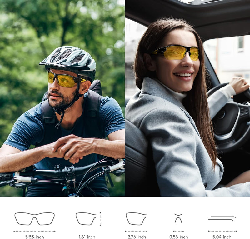 Polarized Sports Sunglasses for Men Women Youth Baseball Fishing Cycling Running Golf Motorcycle Tac Glasses UV400