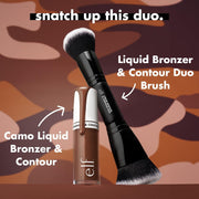 e.l.f. Camo Liquid Bronzer & Contour, Silky Highly Pigmented Formula, Creates a Long-Lasting Bronzed Glow & Natural Look, Vegan & Cruelty-Free, 4 Light/Medium - 8 Deep 29.57 ml (Pack of 1)