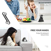 STRIFF Multi Angle Tablet/Mobile Stand. Phone Holder for iPhone, Android, Samsung, OnePlus, Xiaomi. Portable,Foldable Cell Phone Stand.Perfect for Bed,Office, Home,Gift and Desktop (Black)