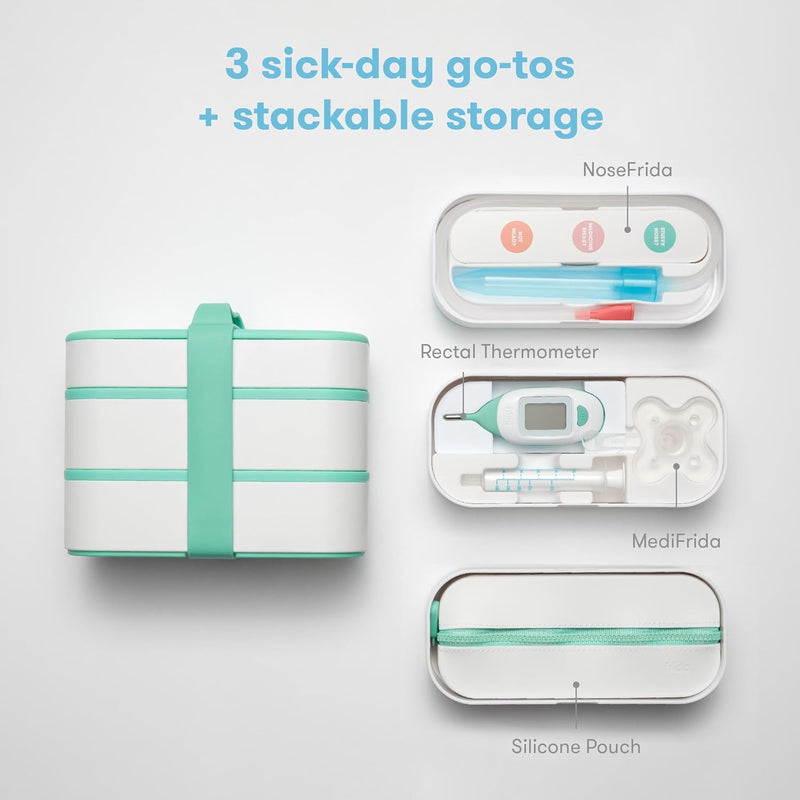Frida Baby Mobile Medicine Cabinet Travel Kit | Portable Carrying Case Stocked with Wellness Essentials
